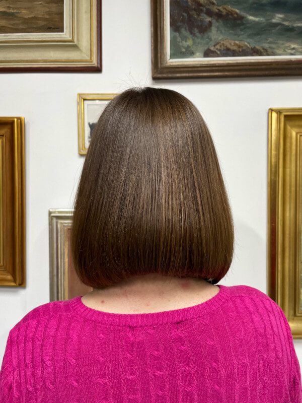 Dámský střih mikádo a vlasová péče Kevin Murphy pro zdravé vlasy v pražském kadeřnictví v Praha 10 Hostivař salon Vlasotéka
